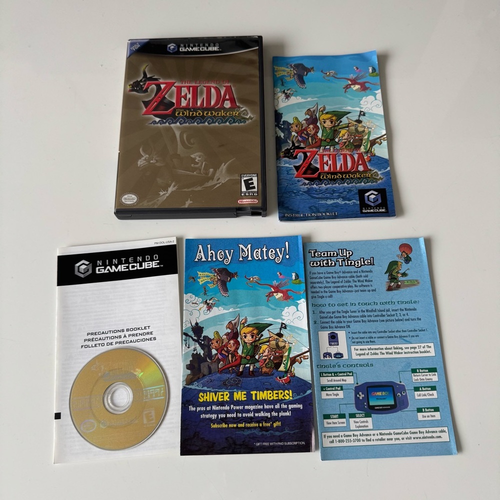The Legend of Zelda The Wind Waker Nintendo Gamecube Video Game Complete CIB